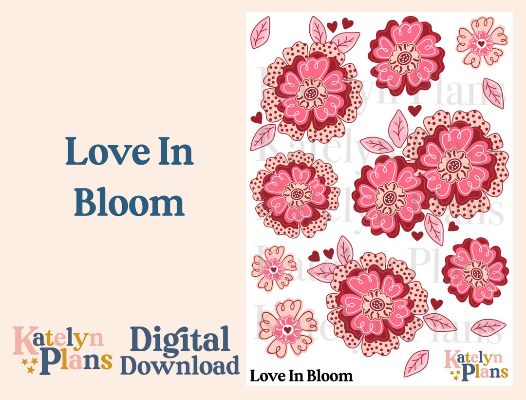 Love In Bloom Printable Planner Stickers Digital Download Etsy love-in-bloom-printable-planner-stickers-digital-download-etsy