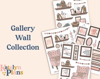 Gallery Wall Stickers (Physical Stickers) 4.75 x 6.5 Inches