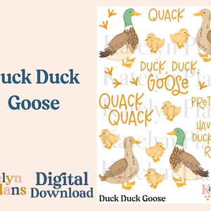 RETIRING Duck Duck Goose Printable Planner Stickers (Digital Download)