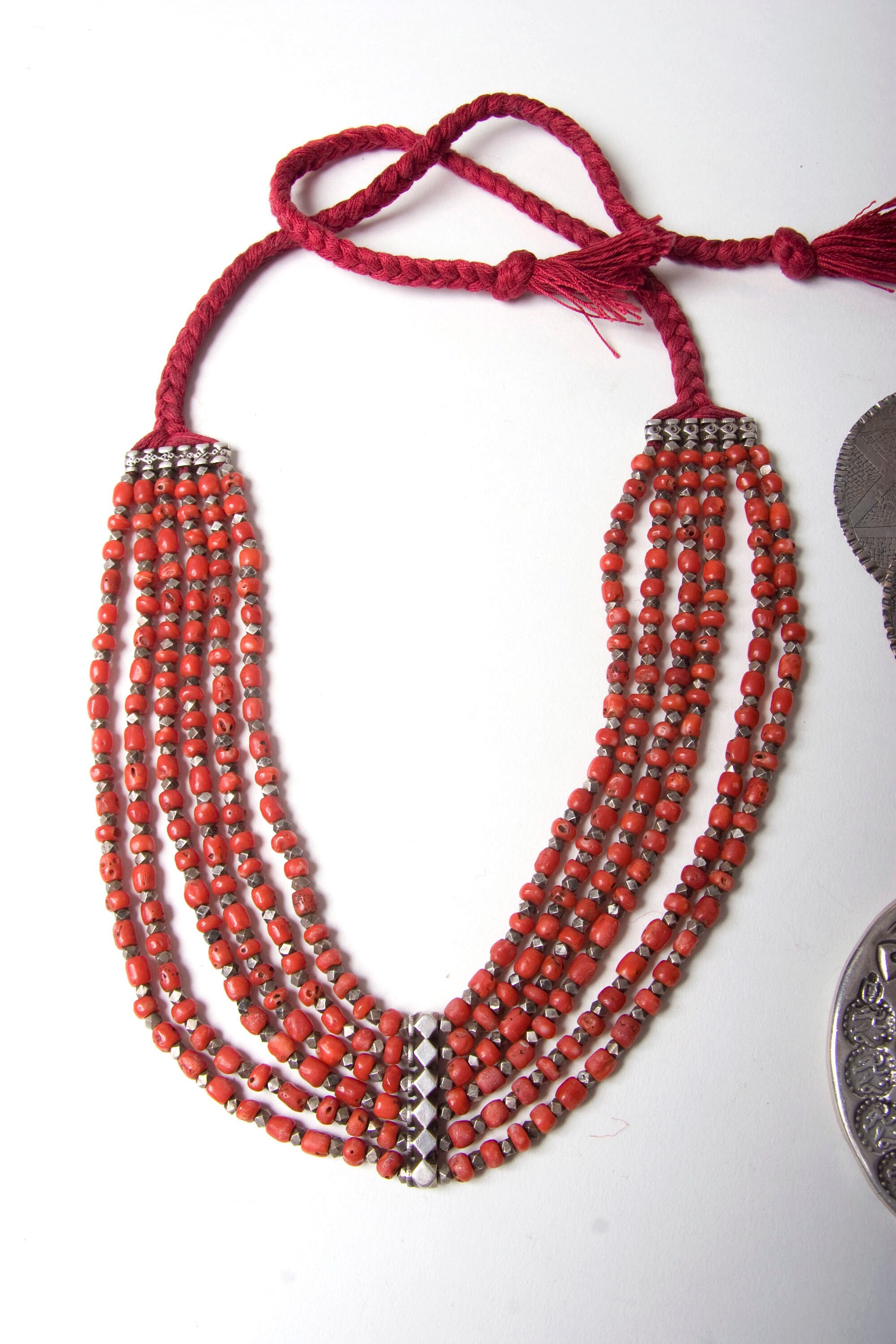 ボヘミアンシック ヴィンテージのマルチストランド木製ビーズ