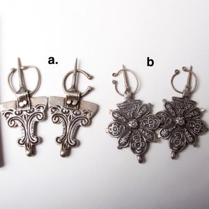 Antique Moroccan silver fibulas