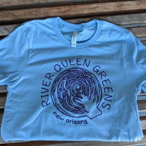 River Queen Greens Tee Baby Blue