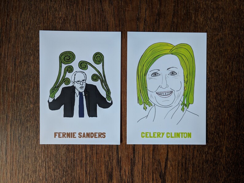 Celery Clinton Postcard