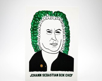 Johann Sebastian Bok Choy Postcard