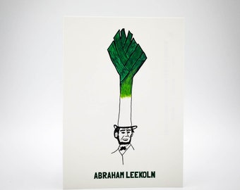 Abraham Leekoln Postcard