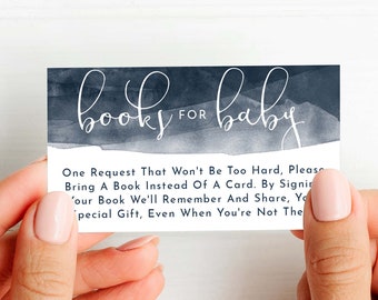 Boy Book Request Baby Shower, Baby Book Request Card, Insert, Printable Please Bring a Book Instead of a Card, Baby Shower Insert, PDF, 27