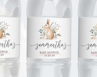 Rabbit flower Vinyl Decal Sticker for Wine Bottle Craft Glass Party