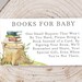Books for Baby Card Insert, Book Themed Baby Shower Insert, Please ...