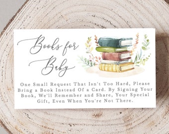 Libri Libri a tema per Baby Card Inserto Libro a tema Baby Shower Insert Boy Please Bring a Book Richiesta carte, Download PDF stampabile, 35