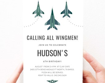 Inbjudan till jetfödelsedagsfest för armén, nedladdning av flygplansfödelsedagsfest, inbjudan till arméns födelsedagsfest, 192