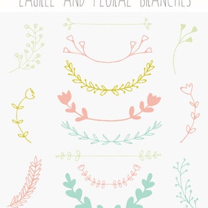 Laurel takken krans illustraties en florale Laurel takken