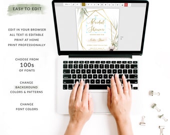 Oh garçon bébé douche Invitation modèle ballon, garçon bébé