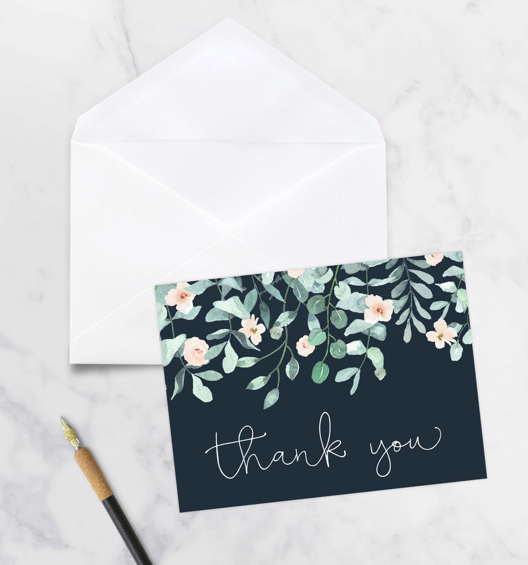 Baby Shower Thank You Card Printable, Thank You Note Download, Baby ...
