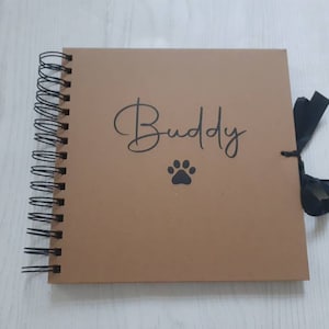 Handmade Personalised Dog | Cat Pet Photo Album | Scrapbook | Journal |Memorial | Keepsake Gift