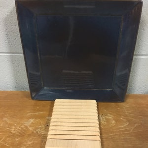 Wooden Plate Rack for Square Plates