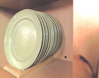 Plate Rack ash or Oak Wood for Vertical Plate Storage Etsy