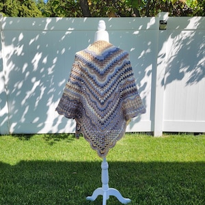 Crocheted Granny Virus Shawl