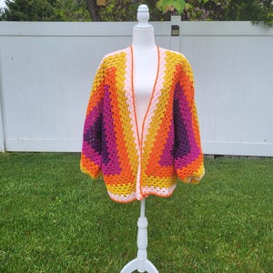 Granny Hexagon Cardigan (crochet)