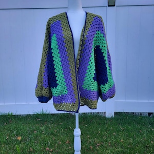 Granny Hexagon Cardigan (crochet)