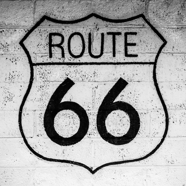 Route 66 Wall Mural Etsy