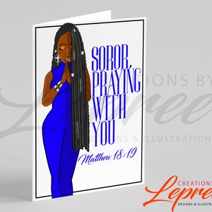 Zeta Phi Beta Personalized Sorority Prayer Card