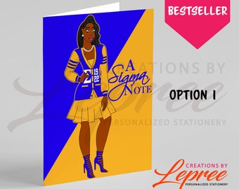 Sigma Gamma Rho, SGRho Sigma Personalized Black Sorority Card