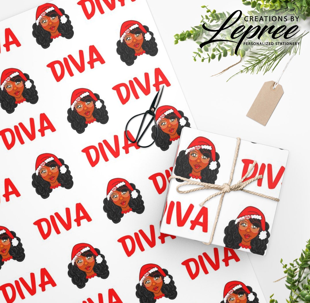 Delta Sigma Theta, DST Personalized Christmas Wrapping Paper Etsy