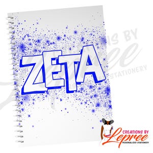 Zeta Phi Beta Personalized Notebook