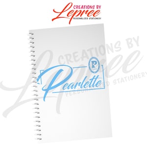Personalized Zeta Youth Auxiliary, Pearlette, Black Girl Notebook