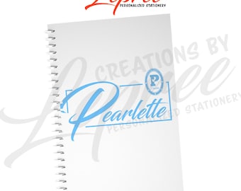 Personalized Zeta Youth Auxiliary, Pearlette, Black Girl Notebook