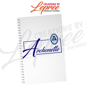 Personalized Zeta Youth Auxiliary, Archonette, Black Girl Notebook