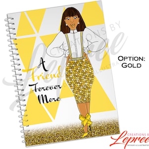 SGRho Philo, Sigma Gamma Rho Affiliate Inspired Personalized, Black Sorority Notebook
