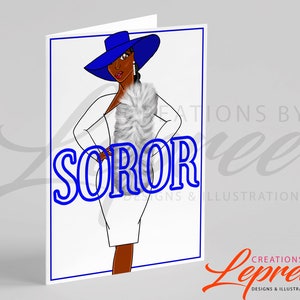 Zeta Phi Beta Personalized Sorority Card