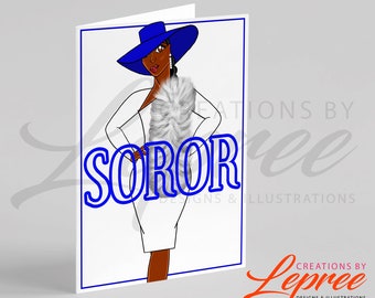 Zeta Phi Beta Personalized Sorority Card