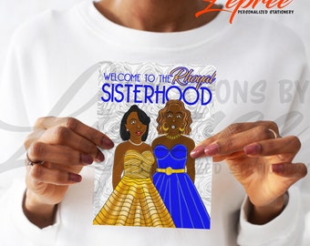 Sigma Gamma Rho Cards, Welcome to the Sisterhood Card, SGRho Cards, Sorority Gift