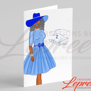Zeta Amicae Black Sorority Card, Gift