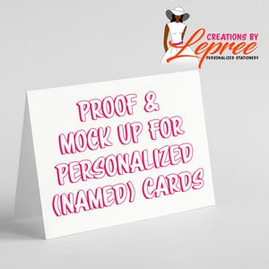 Proof und MockUp für personalisierte Karten