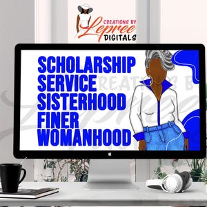 Zeta Phi Beta Sorority Desktop Wallpaper | Zeta Digital Wallpaper | Digital Art Background