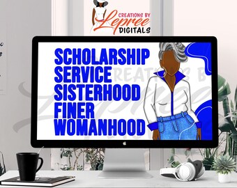 Zeta Phi Beta Sorority Desktop Wallpaper | Zeta Digital Wallpaper | Digital Art Background
