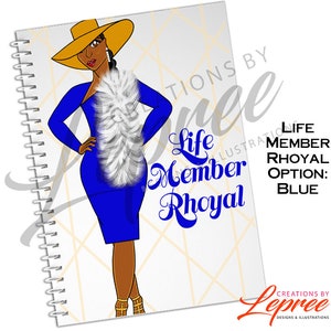 Taccuino Sigma Gamma Rho Life Member, Sorority Life Member, Black Sorority Notebook