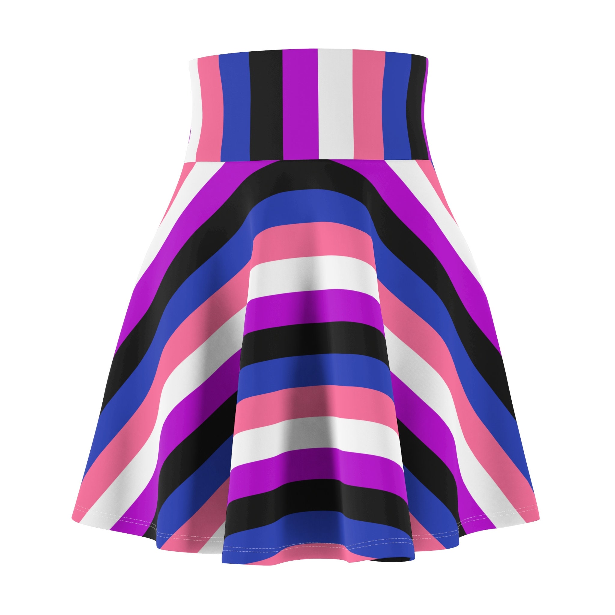 Genderfluid Pride Skirt - LGBTQIA+ Pride Month Clothes