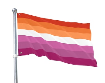 Lesbian Pride Flag: Double-Sided Rainbow Banner, Home & Garden Decor