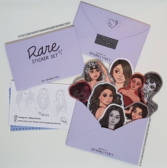 Selena Gomez Sticker Set Etsy