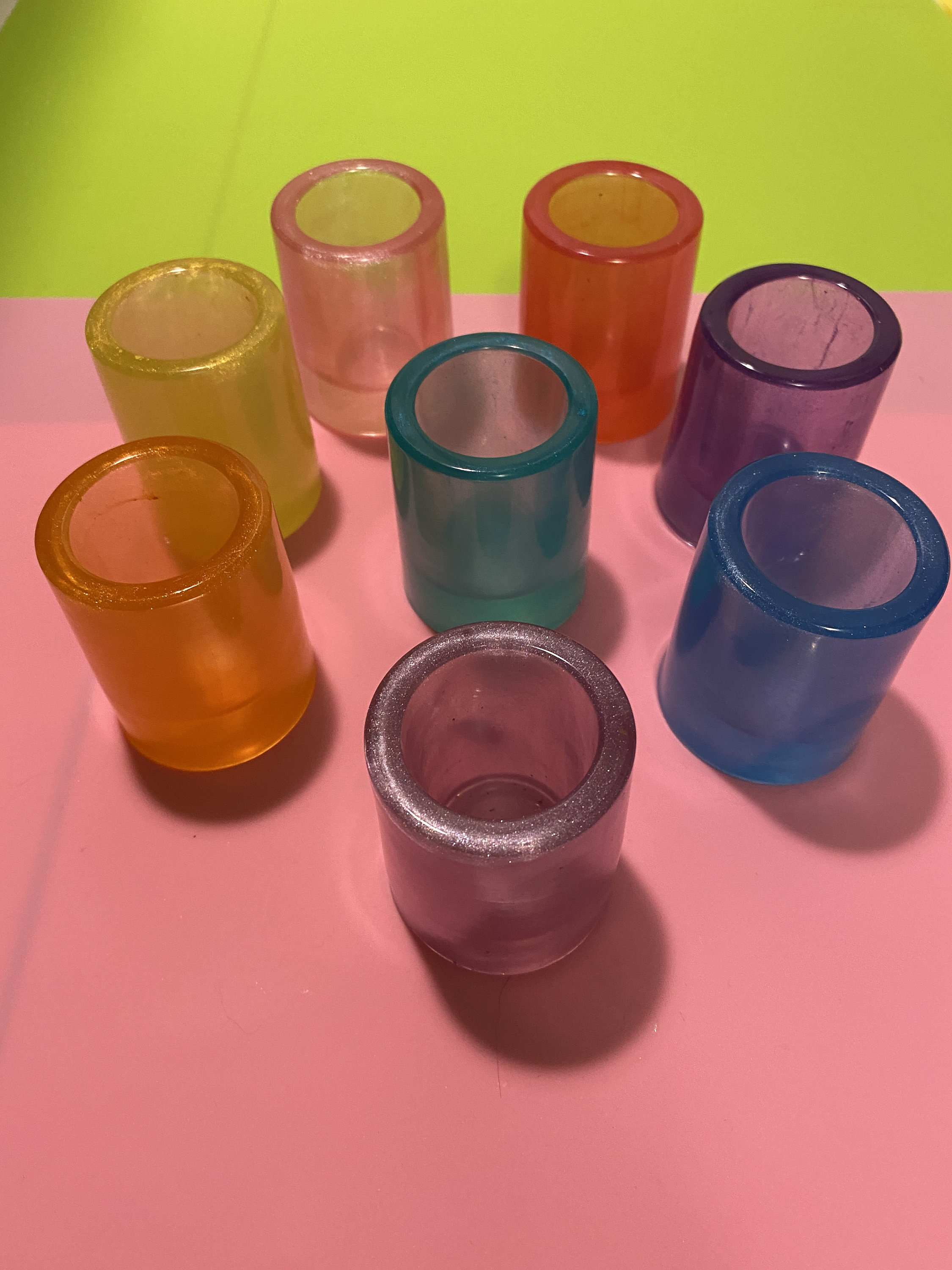 Home & Living Kitchen & Dining Drinkware Rainbow resin shot glass etna