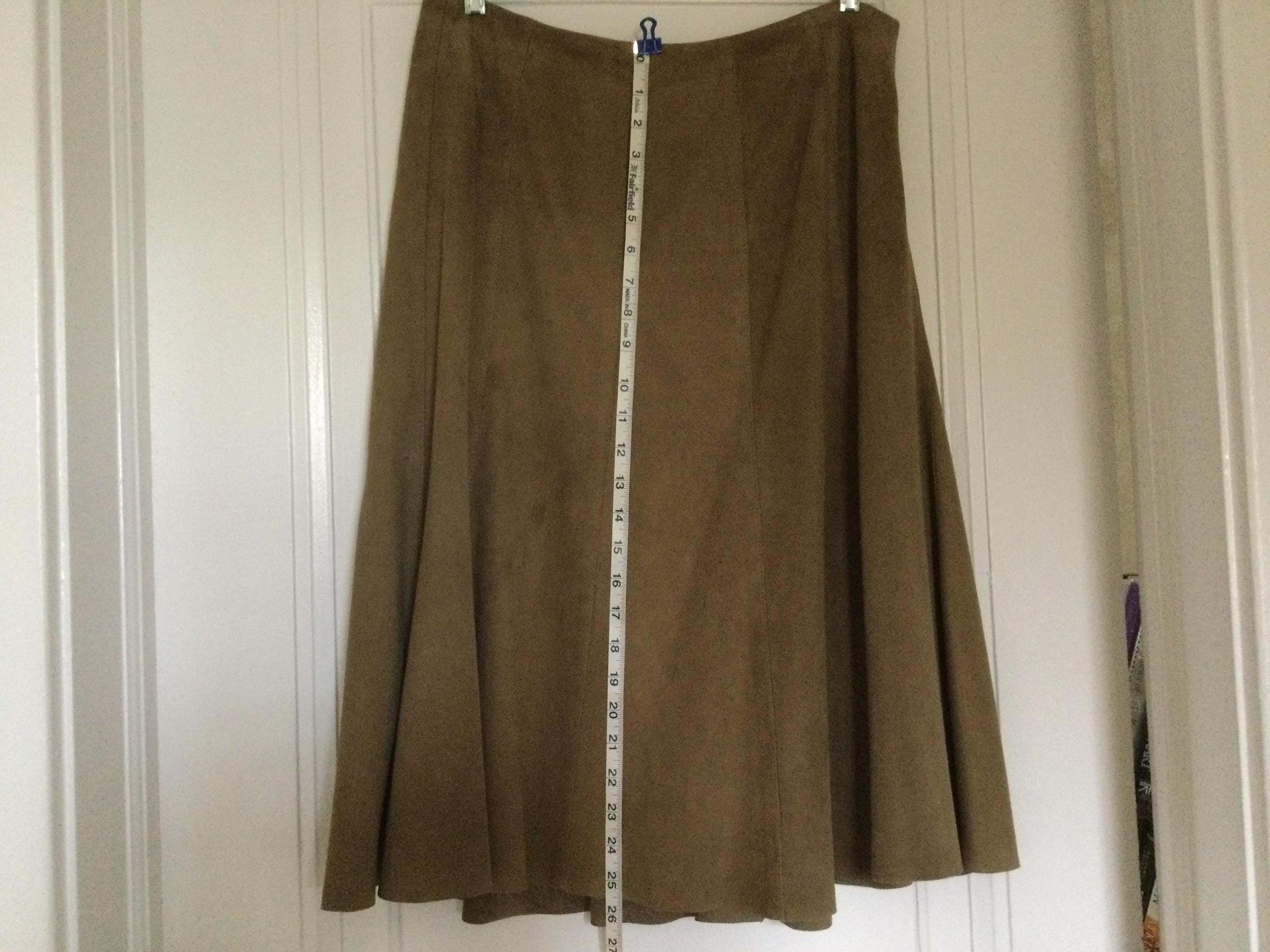 ローレン ラルフローレン レザースカート プチサイズ 6 スエード