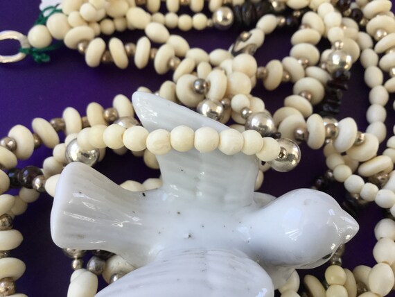 Multi-Strand Bead Amethyst Necklace 22" NOS Triba… - image 7