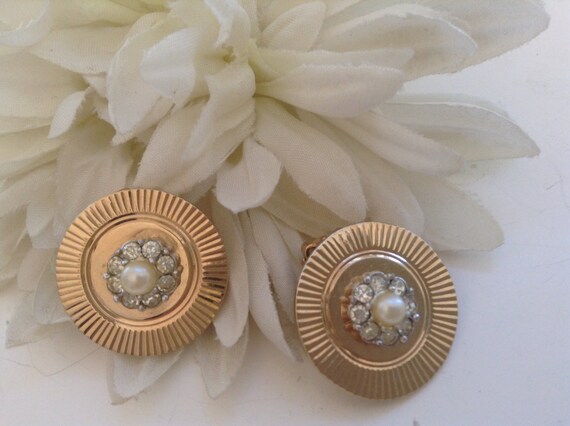 Paire De Boucles D'oreilles Vintage Signées Boucher - Anciennes, Bon état