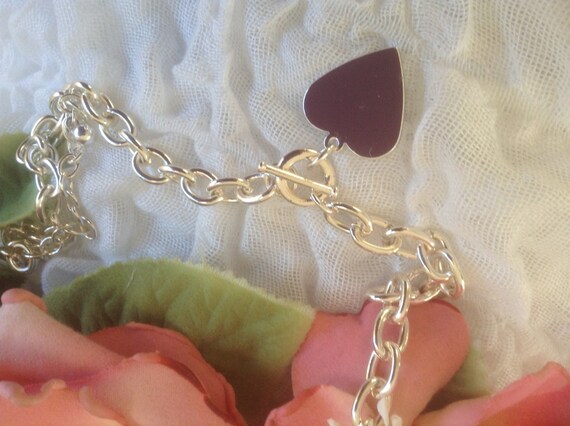 Heart Toggle Necklace Adjustable Valentine Romant… - image 3