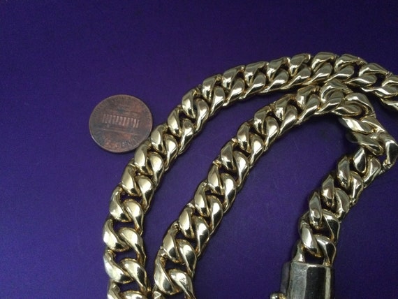 Cuban Link Chain Necklace 24"  Unisex Chunky Heav… - image 8