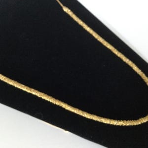 Kenneth Lane Gold Rondelle Necklace 34 &quot;  Costume Chain S Hook Couture Designer Statement KJL 80s Vintage Birthday Dressy Gift